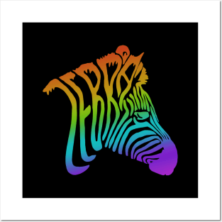 Rainbow Zebra Posters and Art